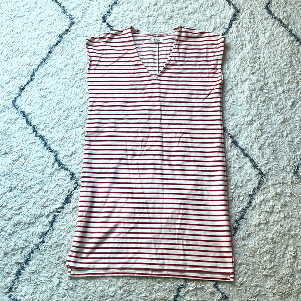 Madewell striped beach cover up